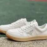 PRADA Leather White Raw Rubber Sneakers