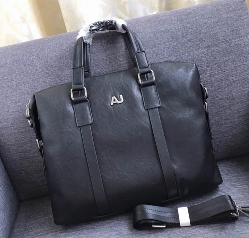 11 Emporio Armani Leather Briefcase Men Professional Business Bag