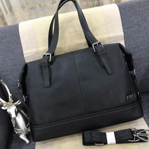 11 Emporio Armani Leather Briefcase Men Professional Business Bag