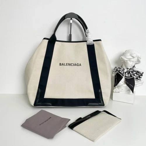 Balenciaga Large Tote Bag Original Canvas Leather Luxury