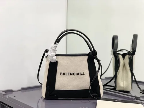 Balenciaga Large Tote Bag Original Canvas Leather Luxury