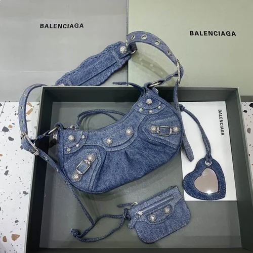 Balenciaga Le Cagole One Shoulder Bag Women Luxury Studded