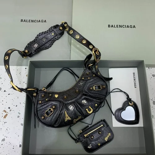 Balenciaga Le Cagole One Shoulder Bag Women Luxury Studded