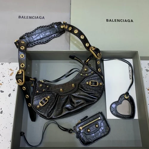 Balenciaga Le Cagole One Shoulder Bag Women Luxury Studded