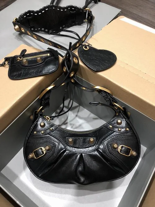 Balenciaga Le Cagole One Shoulder Bag Women Luxury Studded