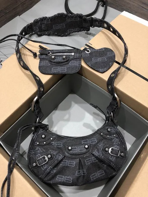 Balenciaga Le Cagole One Shoulder Bag Women Luxury Studded