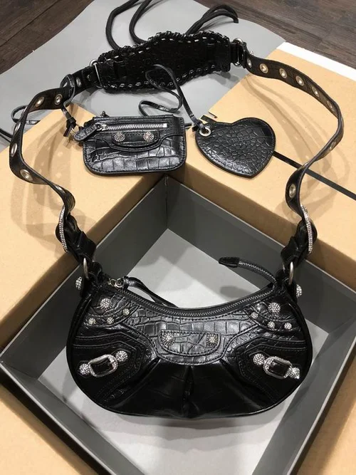 Balenciaga Le Cagole One Shoulder Bag Women Luxury Studded