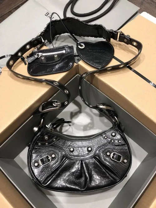 Balenciaga Le Cagole One Shoulder Bag Women Luxury Studded