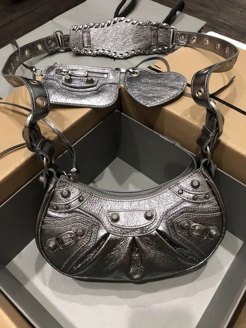 Balenciaga Le Cagole One Shoulder Bag Women Luxury Studded