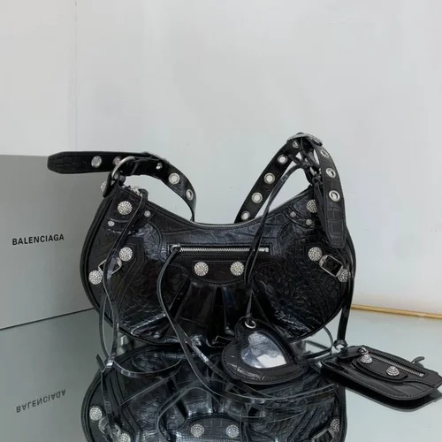 Balenciaga Le Cagole One Shoulder Bag Women Luxury Studded
