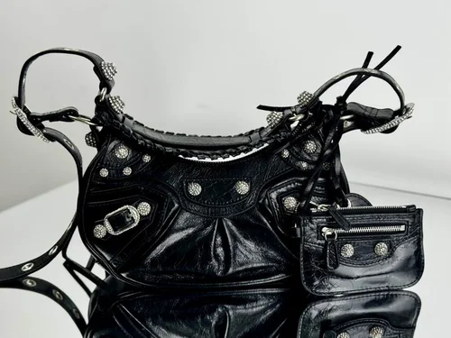 Balenciaga Le Cagole One Shoulder Bag Women Luxury Studded