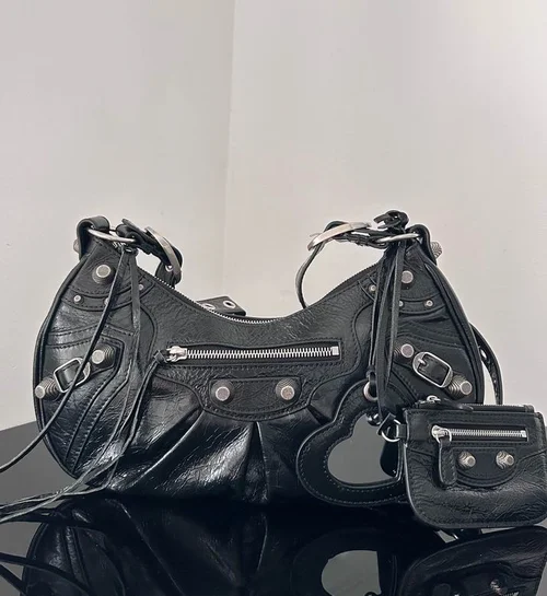 Balenciaga Le Cagole One Shoulder Bag Women Luxury Studded