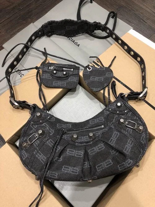 Balenciaga Le Cagole One Shoulder Bag Women Luxury Studded