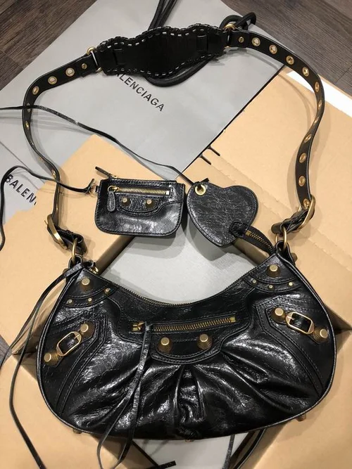 Balenciaga Le Cagole One Shoulder Bag Women Luxury Studded