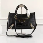 Balenciaga Le Cagole Medium Shoulder Bag Original Studded Leather