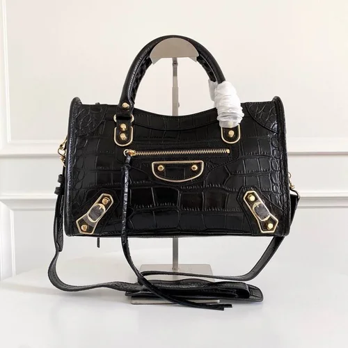 Balenciaga Le Cagole Medium Shoulder Bag Original Studded Leather