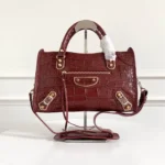 Balenciaga Le Cagole Medium Shoulder Bag Original Studded Leather