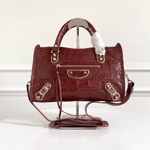 Balenciaga Le Cagole Medium Shoulder Bag Original Studded Leather