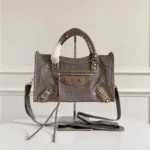 Balenciaga Le Cagole Medium Shoulder Bag Original Studded Leather