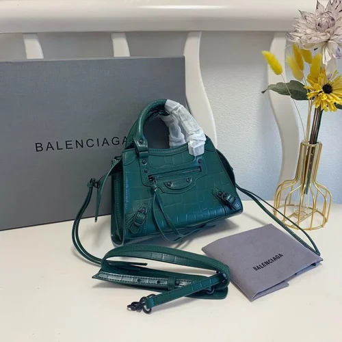 Balenciaga Le Cagole Medium Shoulder Bag Original Studded Leather