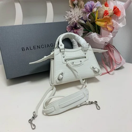 Balenciaga Le Cagole Medium Shoulder Bag Original Studded Leather