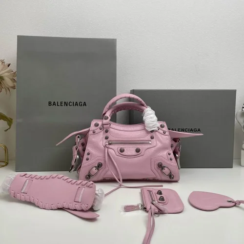 Balenciaga Le Cagole Medium Shoulder Bag Original Studded Leather
