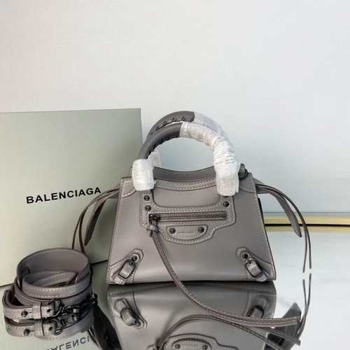 Balenciaga Le Cagole Medium Shoulder Bag Original Studded Leather