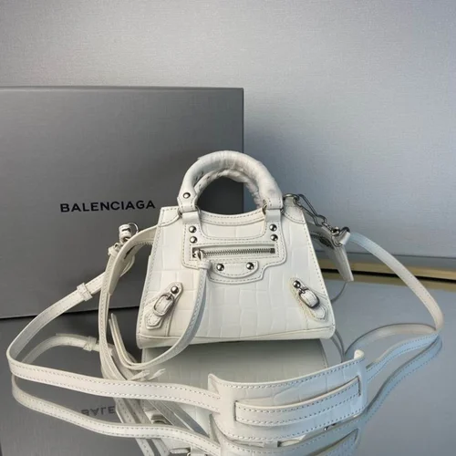 Balenciaga Le Cagole Medium Shoulder Bag Original Studded Leather