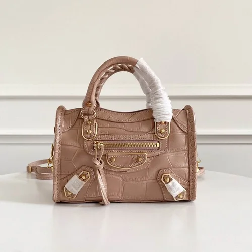 Balenciaga Le Cagole Medium Shoulder Bag Original Studded Leather