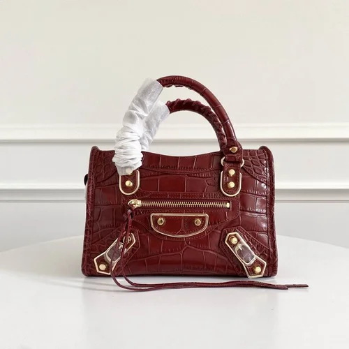 Balenciaga Le Cagole Medium Shoulder Bag Original Studded Leather