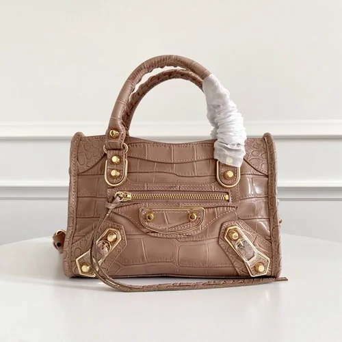 Balenciaga Le Cagole Medium Shoulder Bag Original Studded Leather