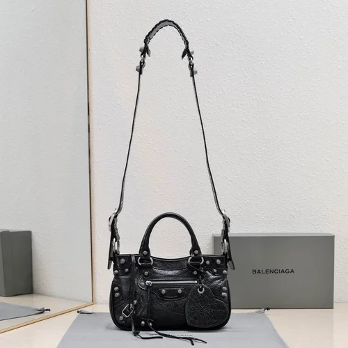 Balenciaga Le Cagole Medium Shoulder Bag Original Studded Leather