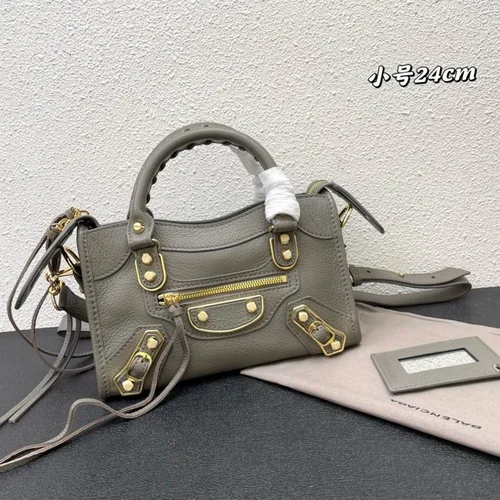 Balenciaga Le Cagole Medium Shoulder Bag Original Studded Leather