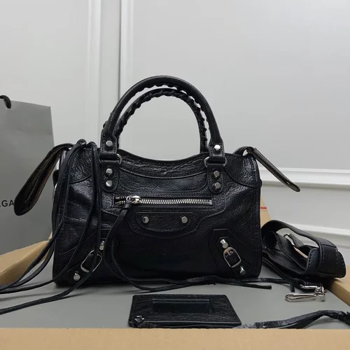 Balenciaga Le Cagole Medium Shoulder Bag Original Studded Leather