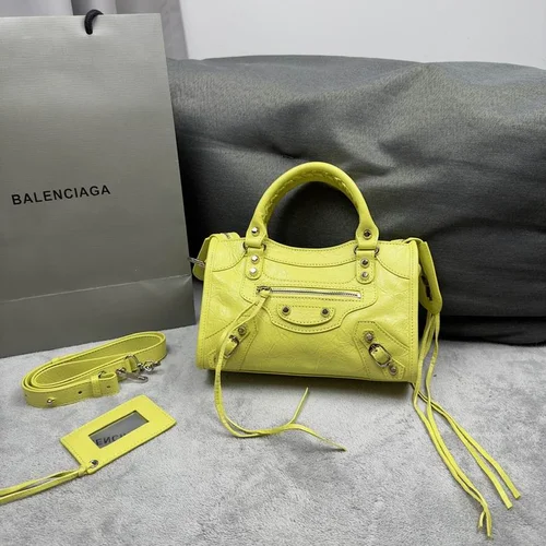 Balenciaga Le Cagole Medium Shoulder Bag Original Studded Leather