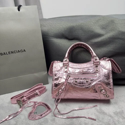 Balenciaga Le Cagole Medium Shoulder Bag Original Studded Leather