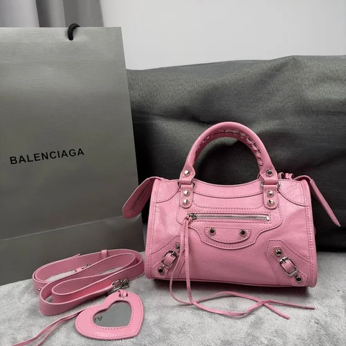 Balenciaga Le Cagole Medium Shoulder Bag Original Studded Leather