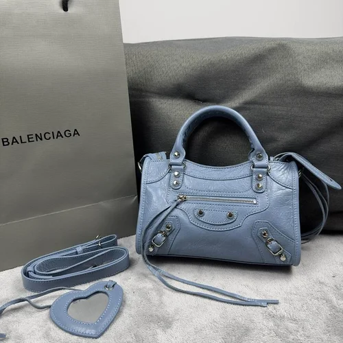 Balenciaga Le Cagole Medium Shoulder Bag Original Studded Leather
