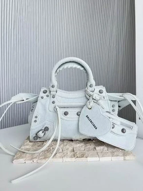 Balenciaga Le Cagole Medium Shoulder Bag Original Studded Leather