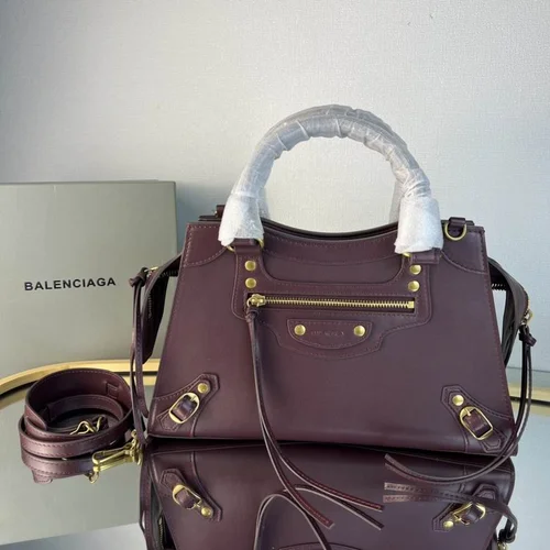 Balenciaga Le Cagole Medium Shoulder Bag Original Studded Leather