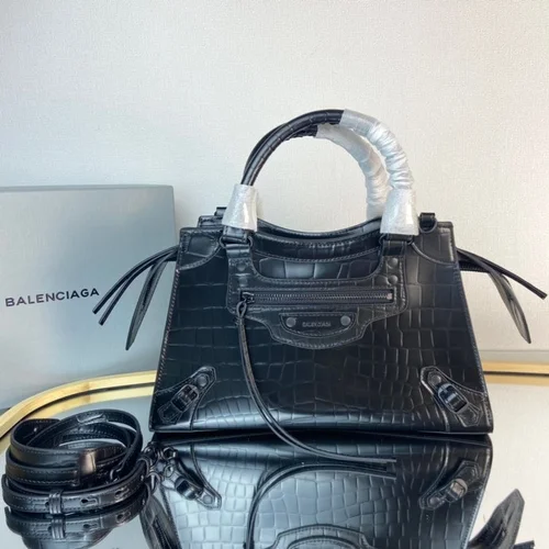Balenciaga Le Cagole Medium Shoulder Bag Original Studded Leather