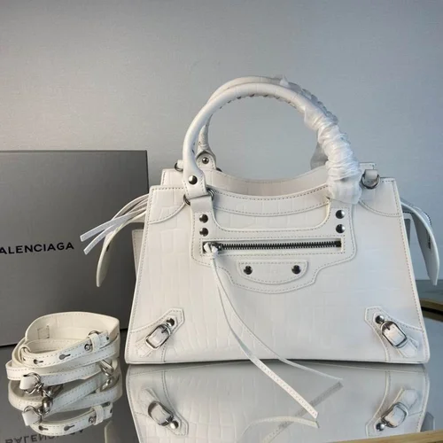 Balenciaga Le Cagole Medium Shoulder Bag Original Studded Leather