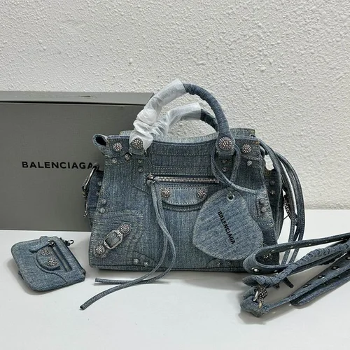Balenciaga Le Cagole Medium Shoulder Bag Original Studded Leather