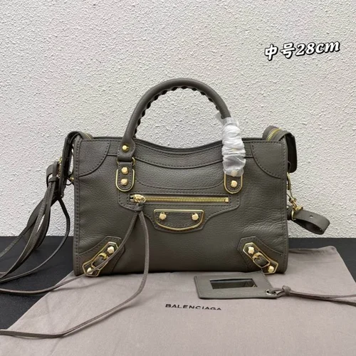 Balenciaga Le Cagole Medium Shoulder Bag Original Studded Leather