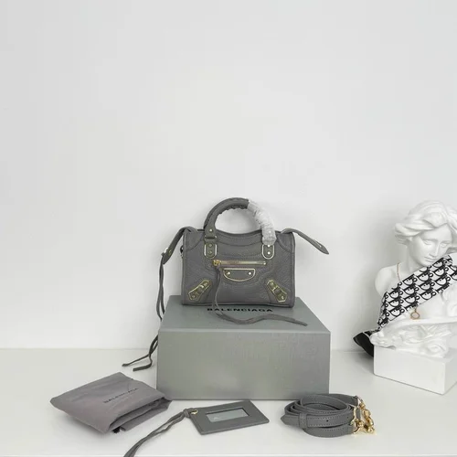 Balenciaga Le Cagole Medium Shoulder Bag Original Studded Leather