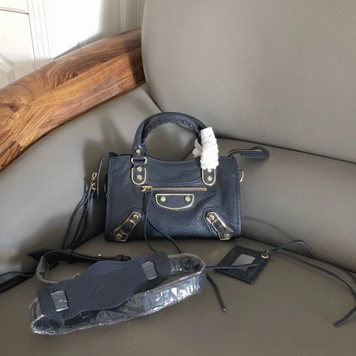 Balenciaga Le Cagole Medium Shoulder Bag Original Studded Leather