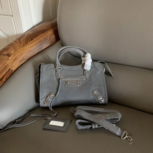 Balenciaga Le Cagole Medium Shoulder Bag Original Studded Leather