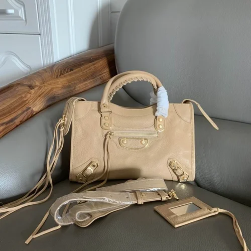 Balenciaga Le Cagole Medium Shoulder Bag Original Studded Leather