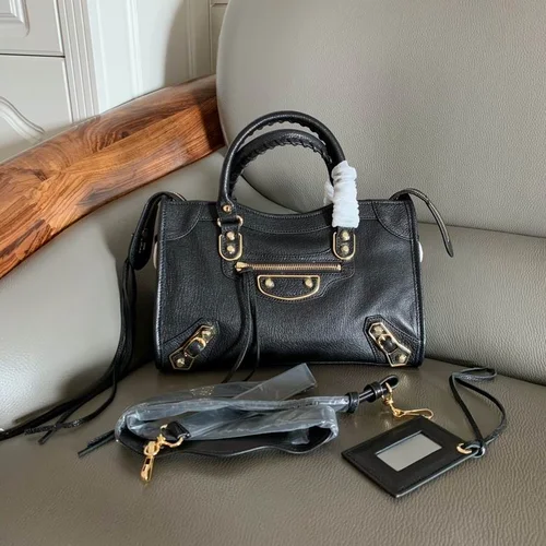 Balenciaga Le Cagole Medium Shoulder Bag Original Studded Leather