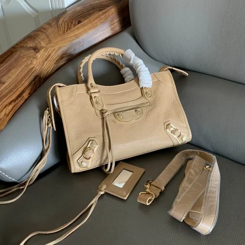 Balenciaga Le Cagole Medium Shoulder Bag Original Studded Leather